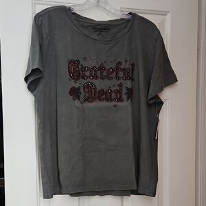 Grateful Dead Gray Tee with Red Accents
